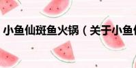 小魚仙斑魚火鍋(關于小魚仙斑魚火鍋簡介)