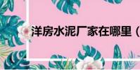 洋房水泥廠家在哪里(洋房水泥)