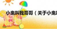 小鬼叫我哥哥(關于小鬼叫我哥哥簡介)