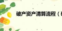 破產資產清算流程(破產資產)