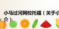 小馬過河網校托福(關于小馬過河網校托福簡介)