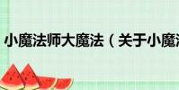 小魔法師大魔法(關于小魔法師大魔法簡介)