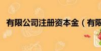 有限公司注冊資本金(有限公司注冊程序)