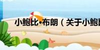 小鮑比·布朗(關于小鮑比·布朗簡介)