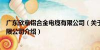 廣東欣意鋁合金電纜有限公司(關于廣東欣意鋁合金電纜有限公司介紹)