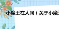 小魔王在人間(關于小魔王在人間簡介)