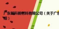 廣東毅科新材料有限公司(關于廣東毅科新材料有限公司介紹)