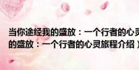 當你途經我的盛放:一個行者的心靈旅程(關于當你途經我的盛放:一個行者的心靈旅程介紹)