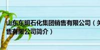 山東東明石化集團銷售有限公司(關于山東東明石化集團銷售有限公司簡介)