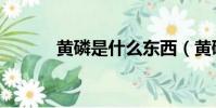 黃磷是什么東西(黃磷是什么)