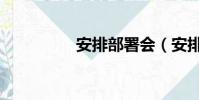 安排部署會(安排部署)