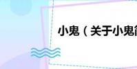 小鬼(關于小鬼簡介)