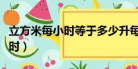 立方米每小時等于多少升每分鐘(立方米每小時)