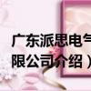 廣東派思電氣有限公司（關于廣東派思電氣有限公司介紹）