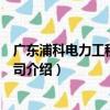廣東浦科電力工程有限公司（關于廣東浦科電力工程有限公司介紹）