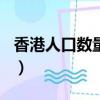 香港人口數量2020（香港人口數量2022總數）