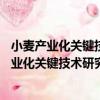 小麥產業化關鍵技術研究——抗營養因子降解（關于小麥產業化關鍵技術研究——抗營養因子降解簡介）