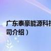 廣東泰豪能源科技有限公司（關于廣東泰豪能源科技有限公司介紹）