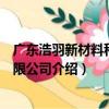 廣東浩羽新材料科技有限公司（關于廣東浩羽新材料科技有限公司介紹）