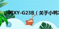 小鴨XY-G23B(關于小鴨XY-G23B簡介)