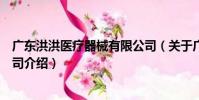 廣東洪洪醫療器械有限公司(關于廣東洪洪醫療器械有限公司介紹)