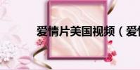 愛情片美國視頻(愛情片美國)