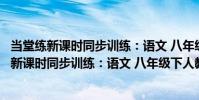 當堂練新課時同步訓練:語文 八年級下人教版(關于當堂練新課時同步訓練:語文 八年級下人教版介紹)