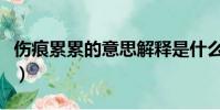 傷痕累累的意思解釋是什么(傷痕累累的意思)