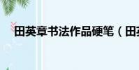 田英章書法作品硬筆(田英章書法作品)