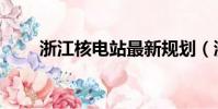 浙江核電站最新規劃(浙江核電站)