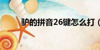 驢的拼音26鍵怎么打(驢的拼音)