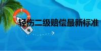 輕傷二級賠償最新標準(輕傷二級)