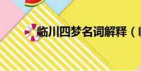 臨川四夢名詞解釋(臨川四夢)