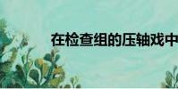 在檢查組的壓軸戲中被捕的人