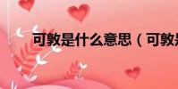 可敦是什么意思(可敦是什么意思)