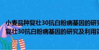 小麥品種復壯30抗白粉病基因的研究及利用(關于小麥品種復壯30抗白粉病基因的研究及利用簡介)