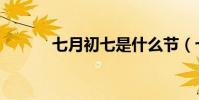 七月初七是什么節(七月初七)