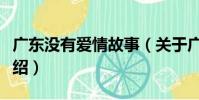 廣東沒有愛情故事(關于廣東沒有愛情故事介紹)