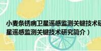 小麥條銹病衛星遙感監測關鍵技術研究(關于小麥條銹病衛星遙感監測關鍵技術研究簡介)