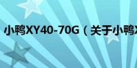 小鴨XY40-70G(關于小鴨XY40-70G簡介)