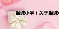 當城小學(關于當城小學介紹)