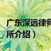 廣東深遠律師事務所（關于廣東深遠律師事務所介紹）