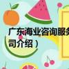 廣東海業咨詢服務有限公司（關于廣東海業咨詢服務有限公司介紹）