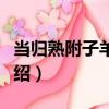 當歸熟附子羊肉湯（關于當歸熟附子羊肉湯介紹）