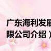 廣東海利發展有限公司（關于廣東海利發展有限公司介紹）