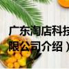 廣東淘店科技有限公司（關于廣東淘店科技有限公司介紹）