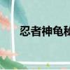 忍者神龜秘籍怎么開（忍者神龜秘籍）