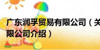 廣東潤孚貿易有限公司(關于廣東潤孚貿易有限公司介紹)