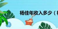楊佳年收入多少(楊佳晏)