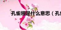 孔雀翎是什么意思(孔雀翎是什么)